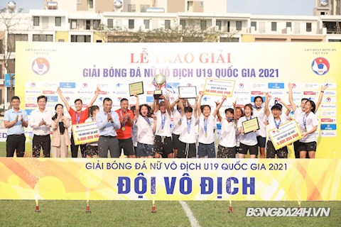 Than KSVN giành ngôi vô địch U19 nữ quốc gia 2021