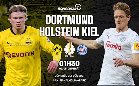 Nhận định bóng đá Dortmund vs Holstein Kiel 1h30 ngày 2/5 (Cúp quốc gia Đức 2020/21)