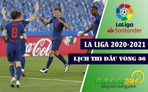 Lịch thi đấu bóng đá La Liga 2020/2021 vòng 36: Không được phép sẩy chân