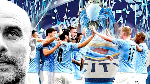Chính thức vô địch Premier League, Man City đi vào lịch sử
