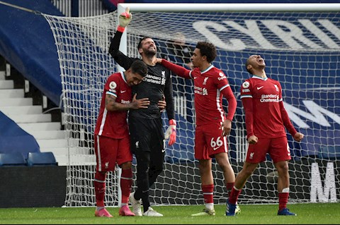 Thống kê Liverpool 2-1 West Brom: Alisson và quá nhiều những kỷ lục