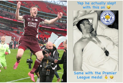 5 năm mới lại giành huy chương, và đây là phản ứng của Jamie Vardy