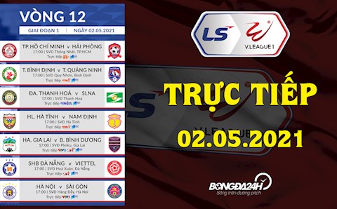 Trực tiếp V.League hôm nay 2/5/2021 (Link xem VTV6, BDTV, TTTV)