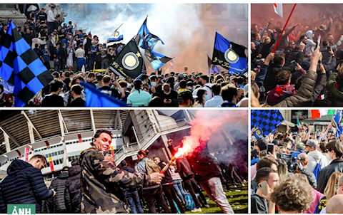 Chấm dứt sự thống trị của Juventus, NHM Inter Milan xuống đường ăn mừng
