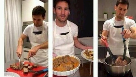 Messi hóa trai đảm: Tự tay vào bếp mời cả đội Barca dùng bữa