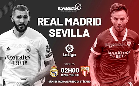Nhận định bóng đá Real Madrid vs Sevilla 2h00 ngày 10/5 (La Liga 2020/21)
