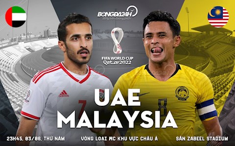 Nhận định bóng đá UAE vs Malaysia 23h45 ngày 3/6 (Vòng loại World Cup 2022)