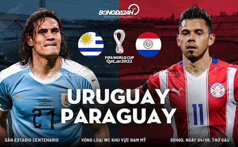 Nhận định bóng đá Uruguay vs Paraguay 5h00 ngày 4/6 (Vòng loại World Cup 2022)