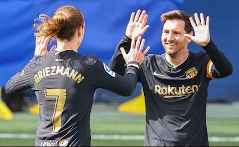 Griezmann phủ nhận bất hòa với Messi tại Barca