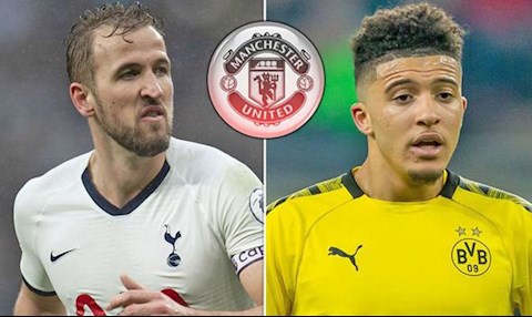 Giữa Jadon Sancho và Harry Kane, MU chỉ được chọn 1