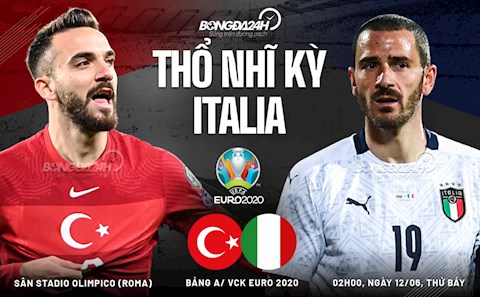Nhận định Thổ Nhĩ Kỳ vs Italia (02h00 ngày 12/6): Khai hội ở Roma
