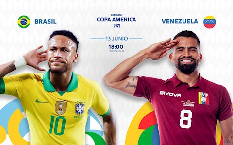 Trực tiếp bóng đá Copa America 2021 : Brazil vs Venezuela link xem HD