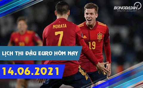 Lịch thi đấu Euro 2020 hôm nay 14/6 rạng sáng mai 15/6