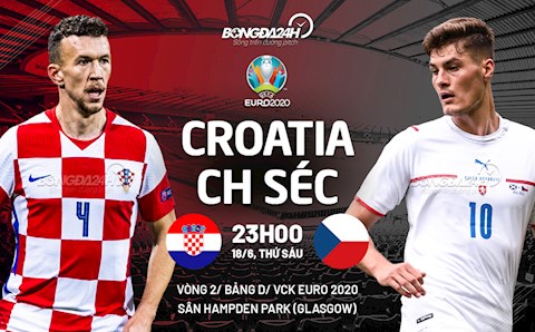 Tâm điểm Croatia vs Séc (23h00 ngày 18/6): Á quân thế giới sẽ lại toang