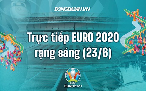 Trực tiếp VCK EURO 2020 rạng sáng 23/6 (Link xem VTV6, VTV3 FULL HD)