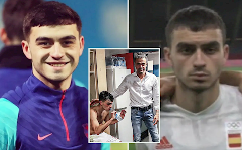 Bức ảnh Pedri bơ phờ gây sốt