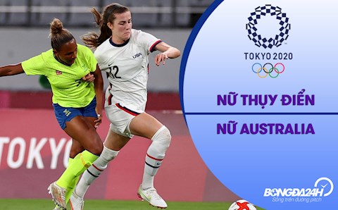 Video tổng hợp nữ Thụy Điển vs nữ Úc (Vòng bảng Bóng đá nữ Olympic 2020)