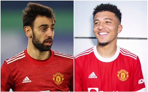 Jadon Sancho ra mắt MU, Bruno Fernandes ngay lập tức có hành động
