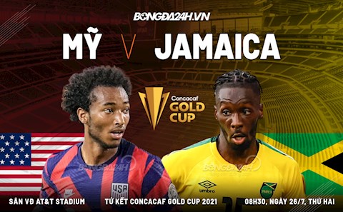 Video bóng đá Mỹ vs Jamaica tứ kết Gold Cup 26/7/2021