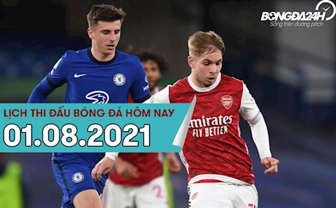 Lịch thi đấu bóng đá hôm nay 1/8/2021: Lille vs PSG; Arsenal vs Chelsea