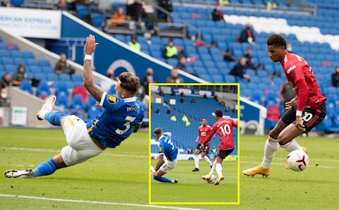 Xem lại pha bóng bom tấn 50 triệu bảng của Arsenal làm trò cười cho Rashford