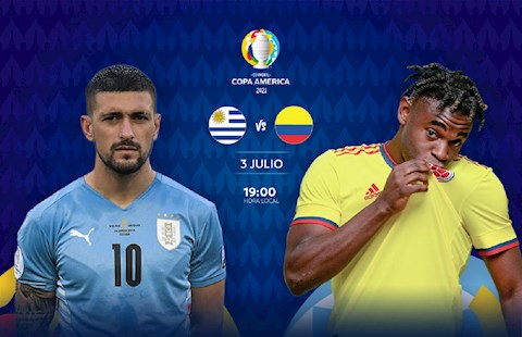 Trực tiếp bóng đá Copa America 2021:Uruguay vs Colombia hôm nay