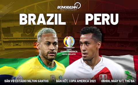 Nhận định Brazil vs Peru (6h ngày 6/7): Thẳng tiến vào Chung kết
