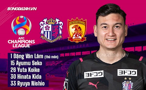Nóng: Đặng Văn Lâm lần đầu bắt chính cho Cerezo Osaka tại AFC Champions League
