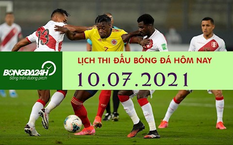 Lịch thi đấu bóng đá hôm nay 10/7/2021: Colombia vs Peru