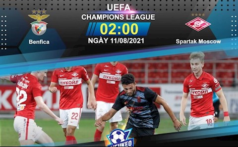 Nhận định bóng đá Benfica vs Spartak Moscow 2h00 ngày 11/8 (Cúp C1 châu Âu)