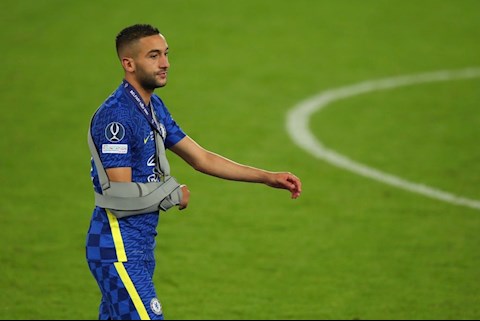 Nỗi buồn của Ziyech trong ngày Chelsea giành Siêu Cúp Châu Âu
