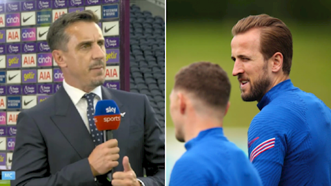 Gary Neville chia sẻ thẳng thắn về tương lai Harry Kane