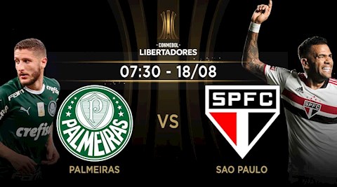 Nhận định bóng đá Palmeiras vs Sao Paulo 7h30 ngày 18/8 (Cúp C1 Nam Mỹ 2021)