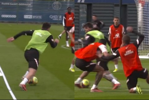 VIDEO: Messi khiến NHM phát cuồng trong buổi tập mới nhất