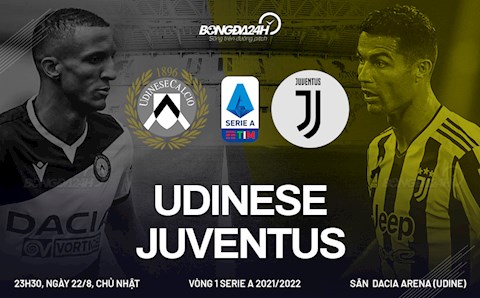 Nhận định Udinese vs Juventus 23h30 ngày 22/8 (Serie A 2021/22)