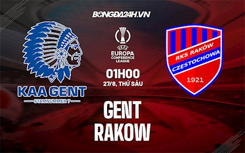 Nhận định, dự đoán Gent vs Rakow 1h00 ngày 27/8 (Europa Conference League 2021/22)