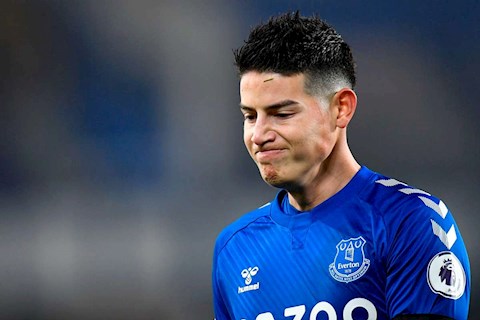 James Rodriguez và nỗi cô đơn ở Goodison Park