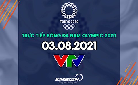 Trực tiếp bóng đá nam Olympic 2020 hôm nay 3/8 (Link xem VTV6)