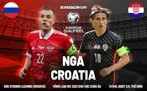 Nhận định, dự đoán Nga vs Croatia 1h45 ngày 2/9 (Vòng loại World Cup 2022)