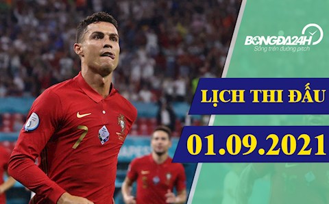 Lịch thi đấu bóng đá hôm nay 1/9: Bồ Đào Nha vs CH Ireland; Pháp vs Bosnia