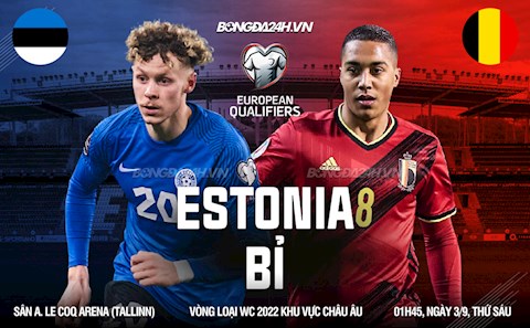 Nhận định,  Estonia vs Bỉ 1h45 ngày 3/9 (Vòng loại World Cup 2022)