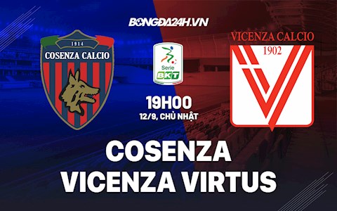 Nhận định Cosenza vs Vicenza Virtus 19h00 ngày 12/9 (Hạng 2 Italia 2021/22)