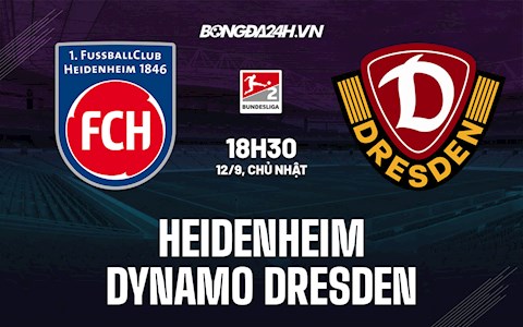 Nhận định Heidenheim vs Dynamo Dresden 18h30 ngày 12/9 (Hạng 2 Đức 2021/22)