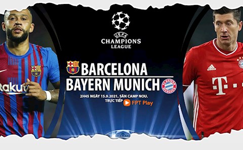 Link xem trực tiếp Barca vs Bayern Cúp C1 châu Âu 2021/22 ở đâu ?