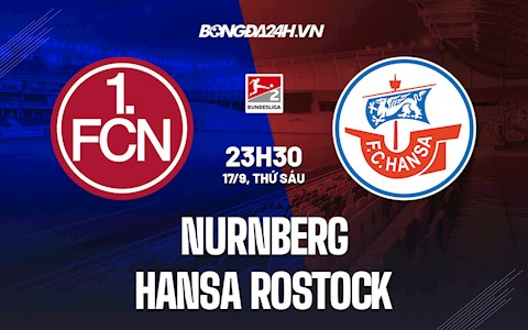 Nhận định bóng đá Nurnberg vs Hansa Rostock 23h30 ngày 17/9 (Hạng 2 Đức 2021/22)