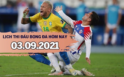 Lịch thi đấu bóng đá hôm nay 3/9: Chile vs Brazil; Venezuela vs Argentina
