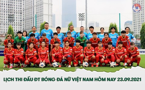 Lịch thi đấu BĐ Nữ Việt Nam hôm nay 23/9/2021 mấy giờ đá?