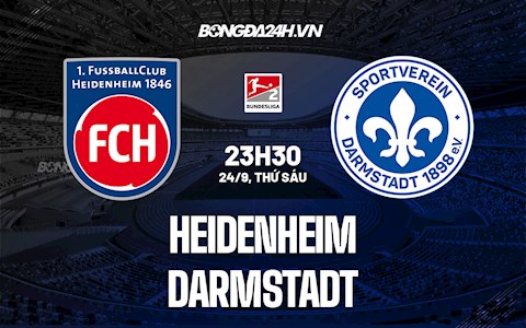 Nhận định bóng đá Heidenheim vs Darmstadt 23h30 ngày 24/9 (Hạng 2 Đức 2021/22)