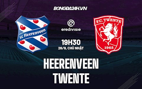 Nhận định bóng đá Heerenveen vs Twente 19h30 ngày 26/9 (VĐ Hà Lan 2021/22)