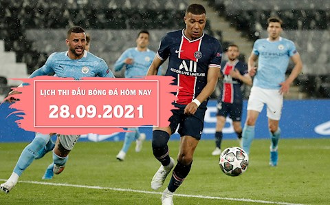 Lịch thi đấu bóng đá hôm nay 28/9: PSG vs Man City; AC Milan vs Atletico